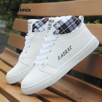 Cresfimix zapatos de hombre men fashion white lace up high shoes with letter male comfortable spring & autumn shoes a2100
Cresfimix zapatos de hombre men fashion white lace up high shoes with letter male comfortable spring & autumn shoes a2100