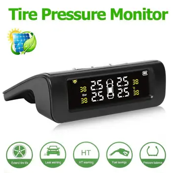 USB Solar Charging Car TPMS Tire Pressure Monitoring System Digital Display Auto Alarm Tool Wireless With 4 Sensors
USB Solar Charging Car TPMS Tire Pressure Monitoring System Digital Display Auto Alarm Tool Wireless With 4 Sensors