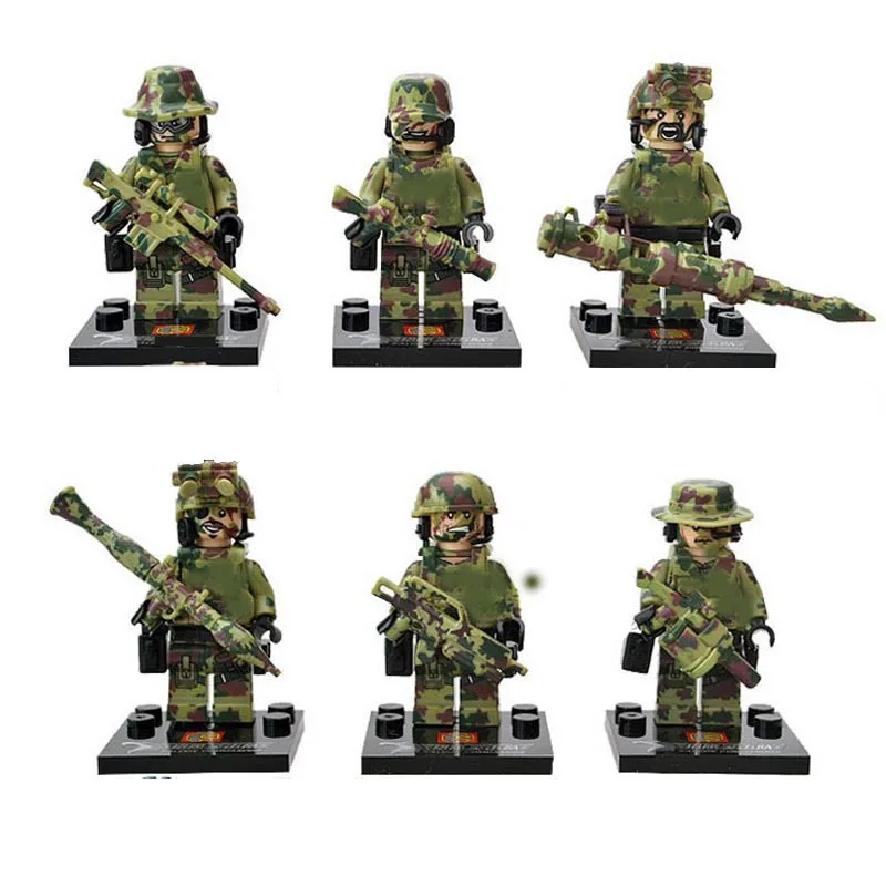 Star Wars WWII Army Soldiers Marine Corps Kids Bricks Building Blocks Compatible Legoing Toys For Kids (2)