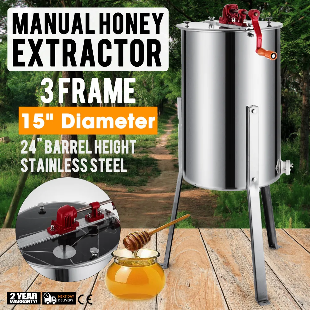 Free shipping for EU Honey Extrator 3 Frame Honey Bee Extrator 41.7 Inches Manual Honeycomb Spinner
Free shipping for EU Honey Extrator 3 Frame Honey Bee Extrator 41.7 Inches Manual Honeycomb Spinner