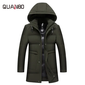 New winter men's long hooded down jacket Casual brand men's clothing Slim-fit warm white duck down long coat Removable cap 8821
New winter men's long hooded down jacket Casual brand men's clothing Slim-fit warm white duck down long coat Removable cap 8821