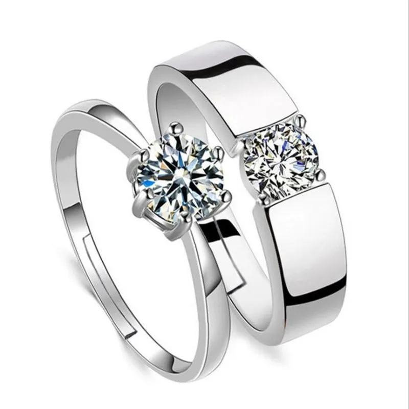 TJP Trendy Crystal Couple Rings Jewelry Pure 925 Sterling Silver Rings For Girl Bride Wedding Engagement Party Bijou Hot Bijou
TJP Trendy Crystal Couple Rings Jewelry Pure 925 Sterling Silver Rings For Girl Bride Wedding Engagement Party Bijou Hot Bijou