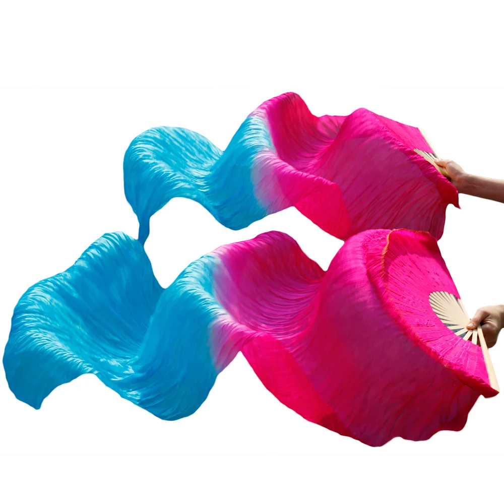 2018 High Quality Silk Belly Dance Fan Dance 100% Real Silk Veils 1 pair rose + turquoise Colors On Sale 180*90 cm Fast delivery
2018 High Quality Silk Belly Dance Fan Dance 100% Real Silk Veils 1 pair rose + turquoise Colors On Sale 180*90 cm Fast delivery