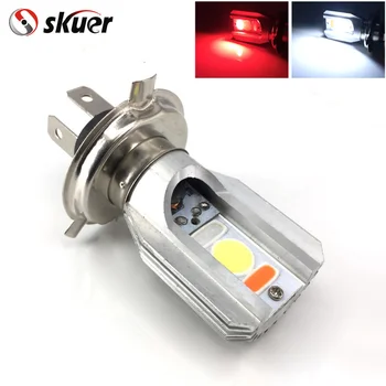 Skuer Auto Headlight Motorcycle H4 HS1 LED Strobe Headlight H/L High Low Beam COB Multi mode White Red Blue For Harley Yamaha
Skuer Auto Headlight Motorcycle H4 HS1 LED Strobe Headlight H/L High Low Beam COB Multi mode White Red Blue For Harley Yamaha