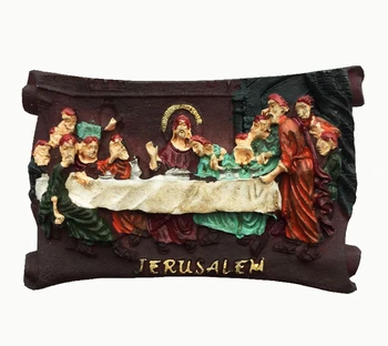 New Handmade Painted Last Supper In Jerusalem, Israel 3D Fridge Magnets Tourism Souvenirs Refrigerator Magnetic Stickers Gift
New Handmade Painted Last Supper In Jerusalem, Israel 3D Fridge Magnets Tourism Souvenirs Refrigerator Magnetic Stickers Gift