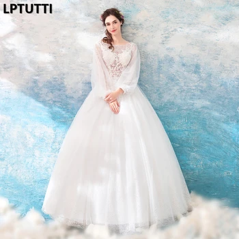 LPTUTTI Embroidery New Vintage Princess Bridal Marriage Gown Bride Simple Party Events Long Luxury Wedding Dresses
LPTUTTI Embroidery New Vintage Princess Bridal Marriage Gown Bride Simple Party Events Long Luxury Wedding Dresses
