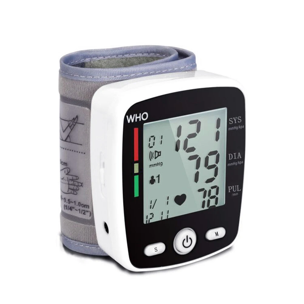 Portable Intelligent Digital Automatic Wrist Blood Pressure Monitor LCD Display Household Health Care Blood Monitors 18 Portable Intelligent Digital Automatic Wrist Blood Pressure Monitor LCD Display Household Health Care Blood Monitors 18