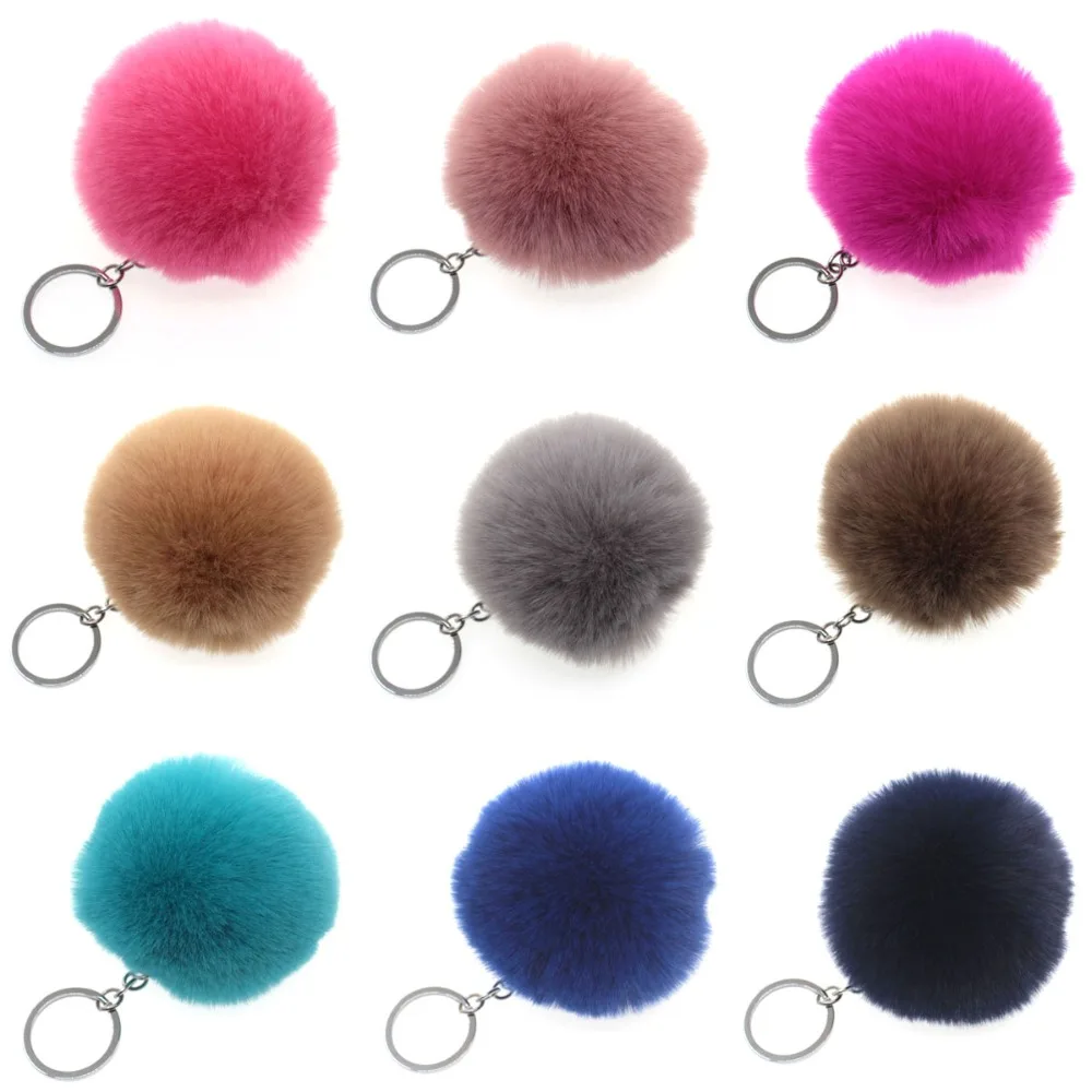 Fashion Trendy Faux Rex Rabbit Fur Ball Keychain Pompoms Car Key Ring Bag Pendant Gift for Woman and Girl
Fashion Trendy Faux Rex Rabbit Fur Ball Keychain Pompoms Car Key Ring Bag Pendant Gift for Woman and Girl