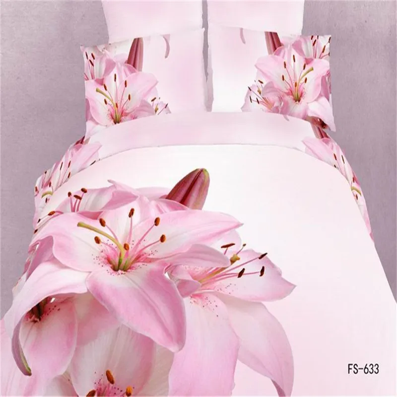 Vivid Pink Flowers 3D Oil Bedding Sets 4pcs covers set Sheet set Duvet Cover set bedclothes Full/Queen Size
Vivid Pink Flowers 3D Oil Bedding Sets 4pcs covers set Sheet set Duvet Cover set bedclothes Full/Queen Size