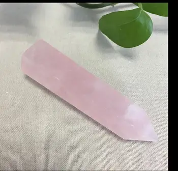 610334+++Natural Rose Quartz Crystal Terminated Wand Healing Point Specimen
610334+++Natural Rose Quartz Crystal Terminated Wand Healing Point Specimen