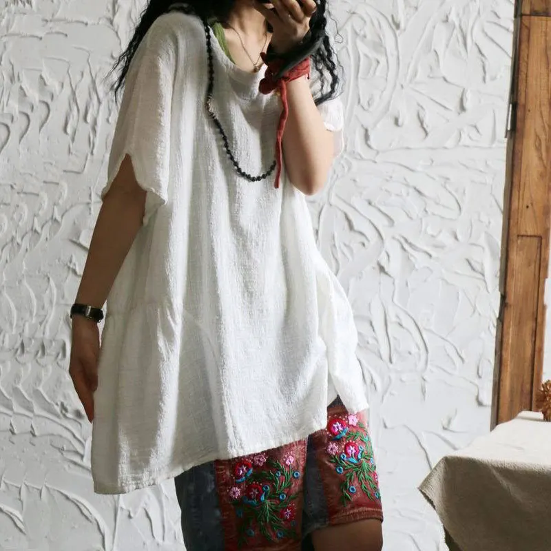 ASYMSAY Summer Basic T Shirt Simple All Match Cotton Linen Loose Plus Size Women Tops Tee Ladies Short Sleeve Clothes AC3759
ASYMSAY Summer Basic T Shirt Simple All Match Cotton Linen Loose Plus Size Women Tops Tee Ladies Short Sleeve Clothes AC3759
