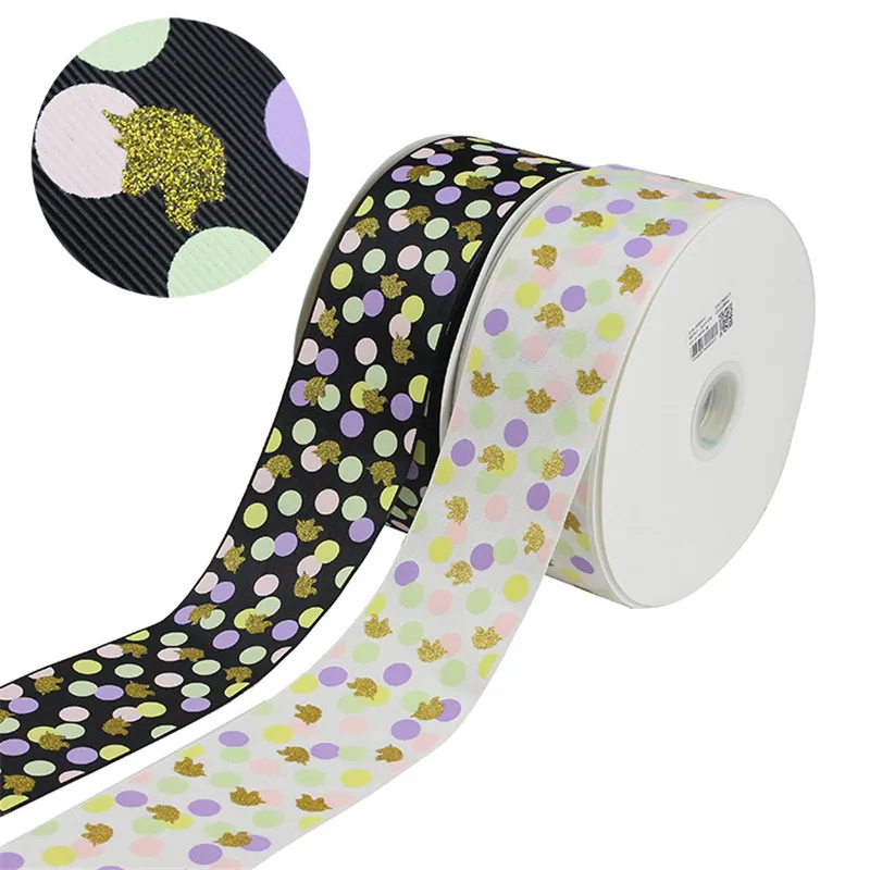 75092,3" 75mm 50yds 75mm screen ink gold glitter horse print Grosgrain ribbon DIY handmade bow headdress accessories material
75092,3" 75mm 50yds 75mm screen ink gold glitter horse print Grosgrain ribbon DIY handmade bow headdress accessories material