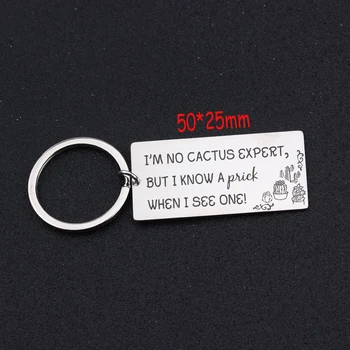 I'm No Cactus Expert But I Know A Prick When I See One Keychain For Gardener Cactus Lover Jewelry Gift Charm Key Ring
I'm No Cactus Expert But I Know A Prick When I See One Keychain For Gardener Cactus Lover Jewelry Gift Charm Key Ring