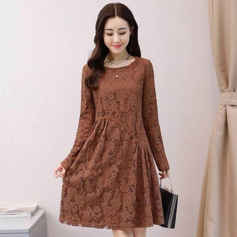 winter fall casual women ladies black long sleeve warm fleece lace dress , korean fashion female woman 4xl loose thick dresses
winter fall casual women ladies black long sleeve warm fleece lace dress , korean fashion female woman 4xl loose thick dresses