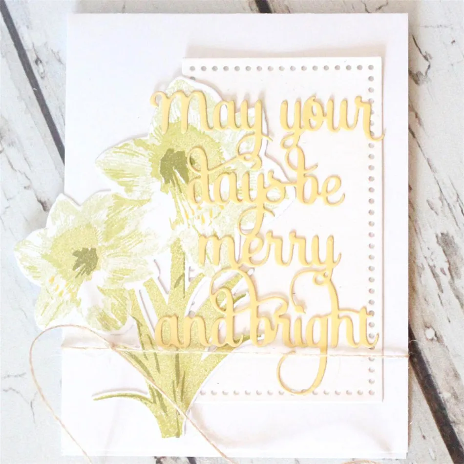 YaMinSanNiO Merry Bright Words Metal Cutting Dies New 2019 Crafts Dies Scrapbooking for Paper Cards Making Decorations Embossing
YaMinSanNiO Merry Bright Words Metal Cutting Dies New 2019 Crafts Dies Scrapbooking for Paper Cards Making Decorations Embossing