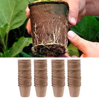 Behogar 100PCS 8x8cm Round Shape Peat Biodegradable Seedling Pots w/50pcs Labels for Home Garden Flowers Fruits Herbs Vegetable Saplings
Behogar 100PCS 8x8cm Round Shape Peat Biodegradable Seedling Pots w/50pcs Labels for Home Garden Flowers Fruits Herbs Vegetable Saplings