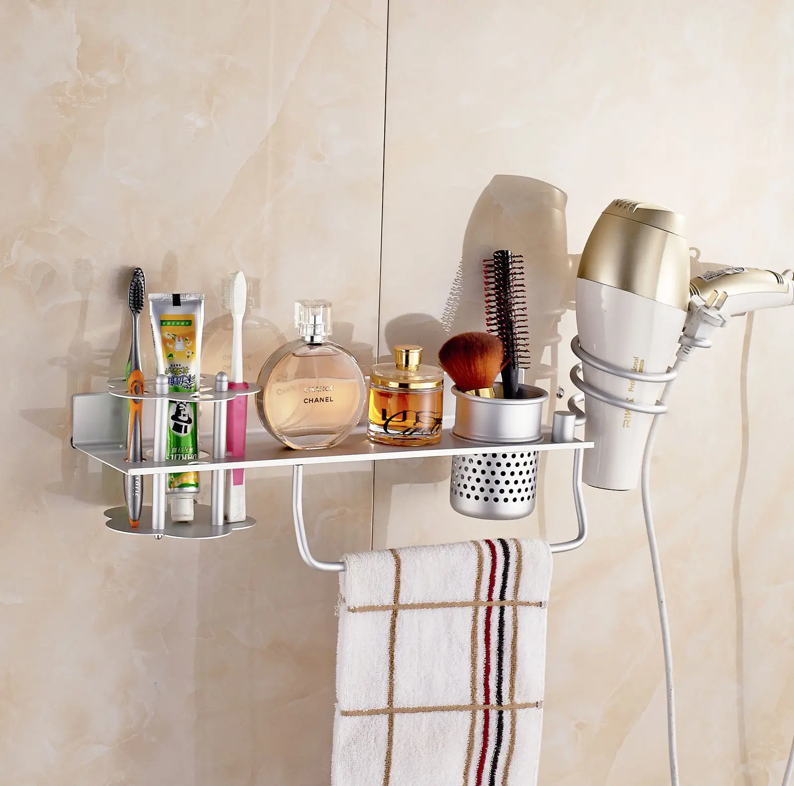 2018 High Quality Hair Dryer Stand Storage Organizer Rack Holder Hanger Wall Bathroom Set Sliver
2018 High Quality Hair Dryer Stand Storage Organizer Rack Holder Hanger Wall Bathroom Set Sliver