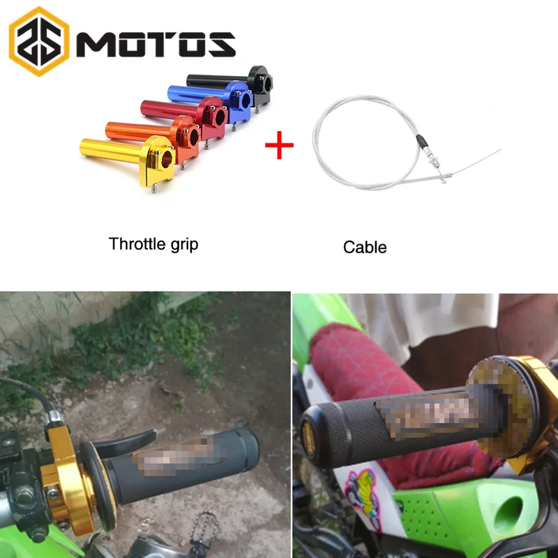 ZS MOTOS Universal 7/8" Motorcycle Throttle Twist Grips 22mm CNC Aluminum Grip Accelerator Moped Scooter Dirt Bike Refit Part
ZS MOTOS Universal 7/8" Motorcycle Throttle Twist Grips 22mm CNC Aluminum Grip Accelerator Moped Scooter Dirt Bike Refit Part