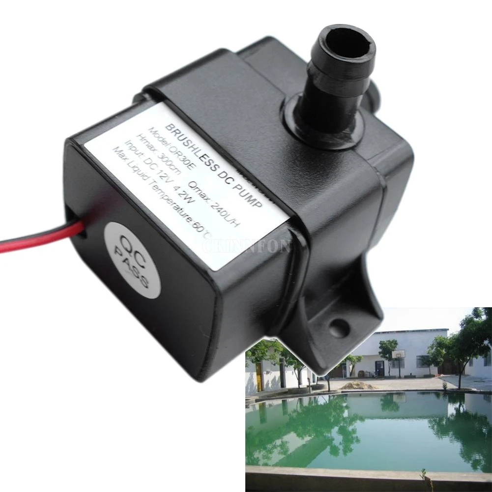 DHL 100PCS Waterproof Water Pump 4.2W 240L/H Micro Brushless DC 12V Water Pump Car Submersible Fountain Aquarium Circulating
DHL 100PCS Waterproof Water Pump 4.2W 240L/H Micro Brushless DC 12V Water Pump Car Submersible Fountain Aquarium Circulating