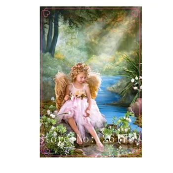 Needlework,DIY DMC 14CT Cross stitch,Unprinted patteren , angle, wings, forest,cross-thing without frame,Sets For Embroidery 17
Needlework,DIY DMC 14CT Cross stitch,Unprinted patteren , angle, wings, forest,cross-thing without frame,Sets For Embroidery 17