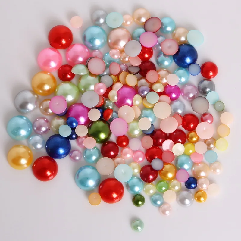 12mm Mix Color Round Shape Imitation Half Round Pearl Flatback Beads for Scrapbook DIY Decoration
12mm Mix Color Round Shape Imitation Half Round Pearl Flatback Beads for Scrapbook DIY Decoration