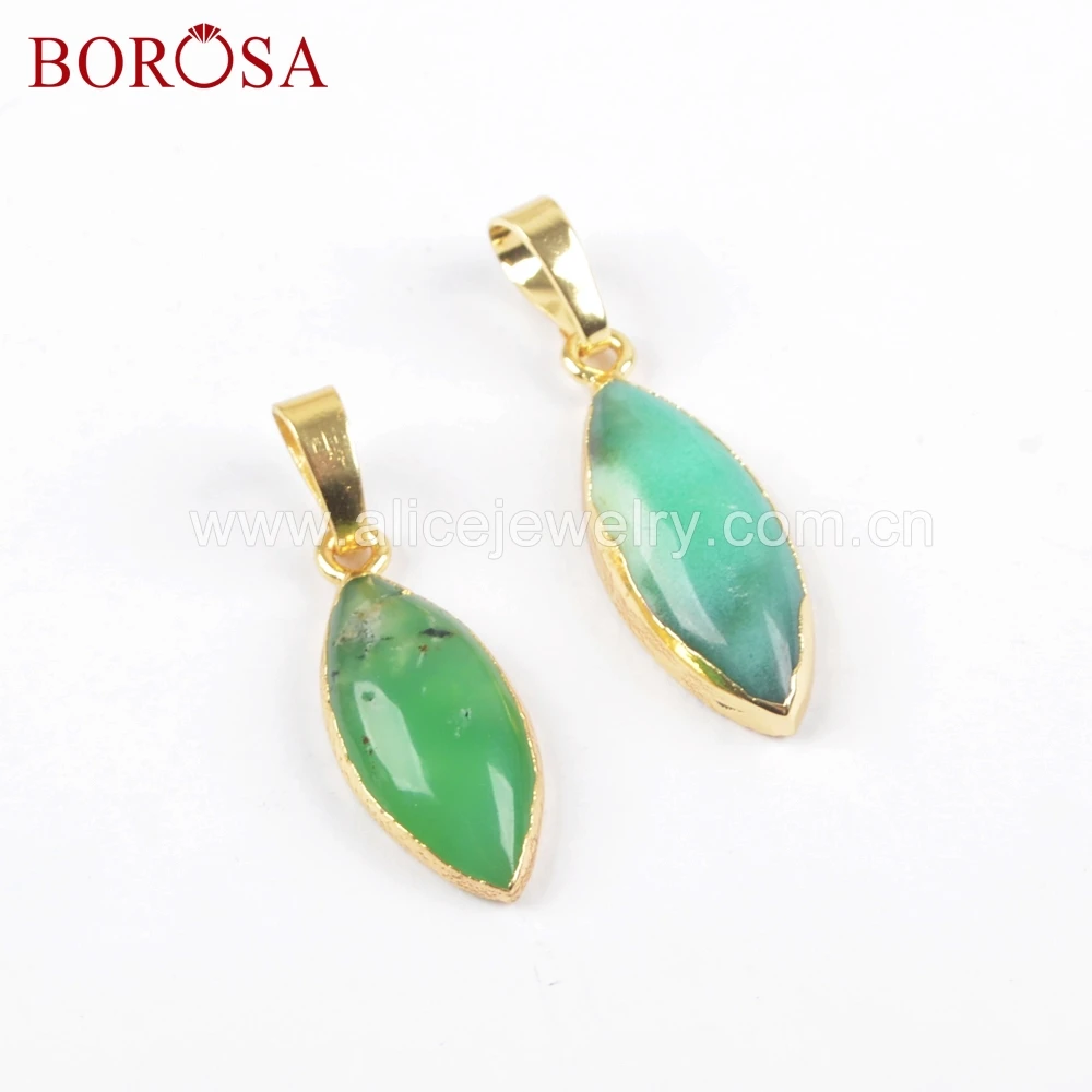 BOROSA wholesale Tiny Marquise chrysoprase Jades Pendant Beads Gold Plated green jades Pendants for Necklace Jewelry WX1042
BOROSA wholesale Tiny Marquise chrysoprase Jades Pendant Beads Gold Plated green jades Pendants for Necklace Jewelry WX1042