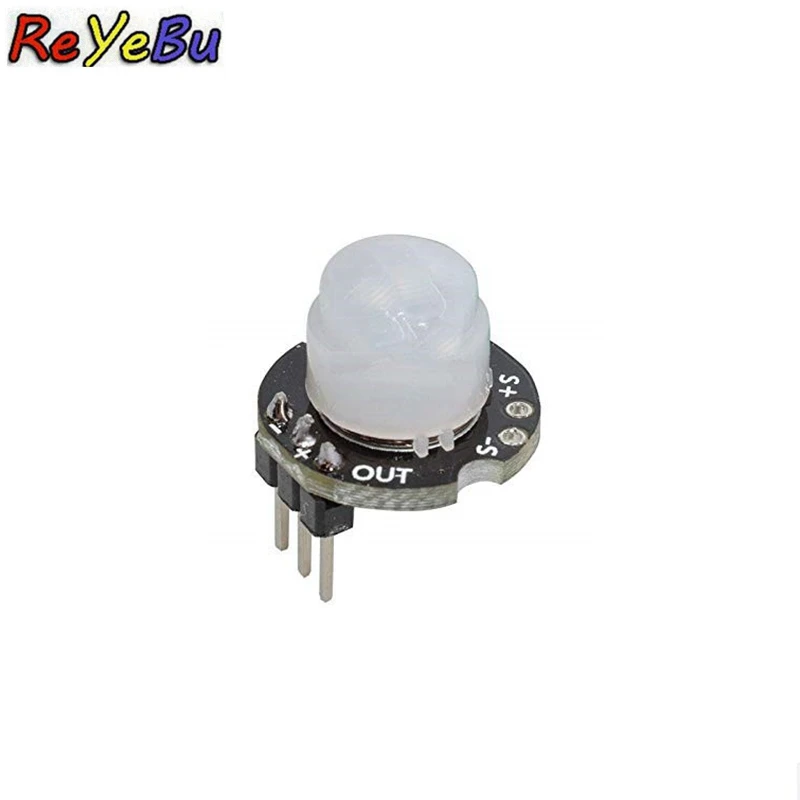 5Pcs SR602 MINI Motion Sensor Detector Module Pyroelectric Infrared PIR kit sensory switch Bracket for Arduino Diy With lens | Электронные