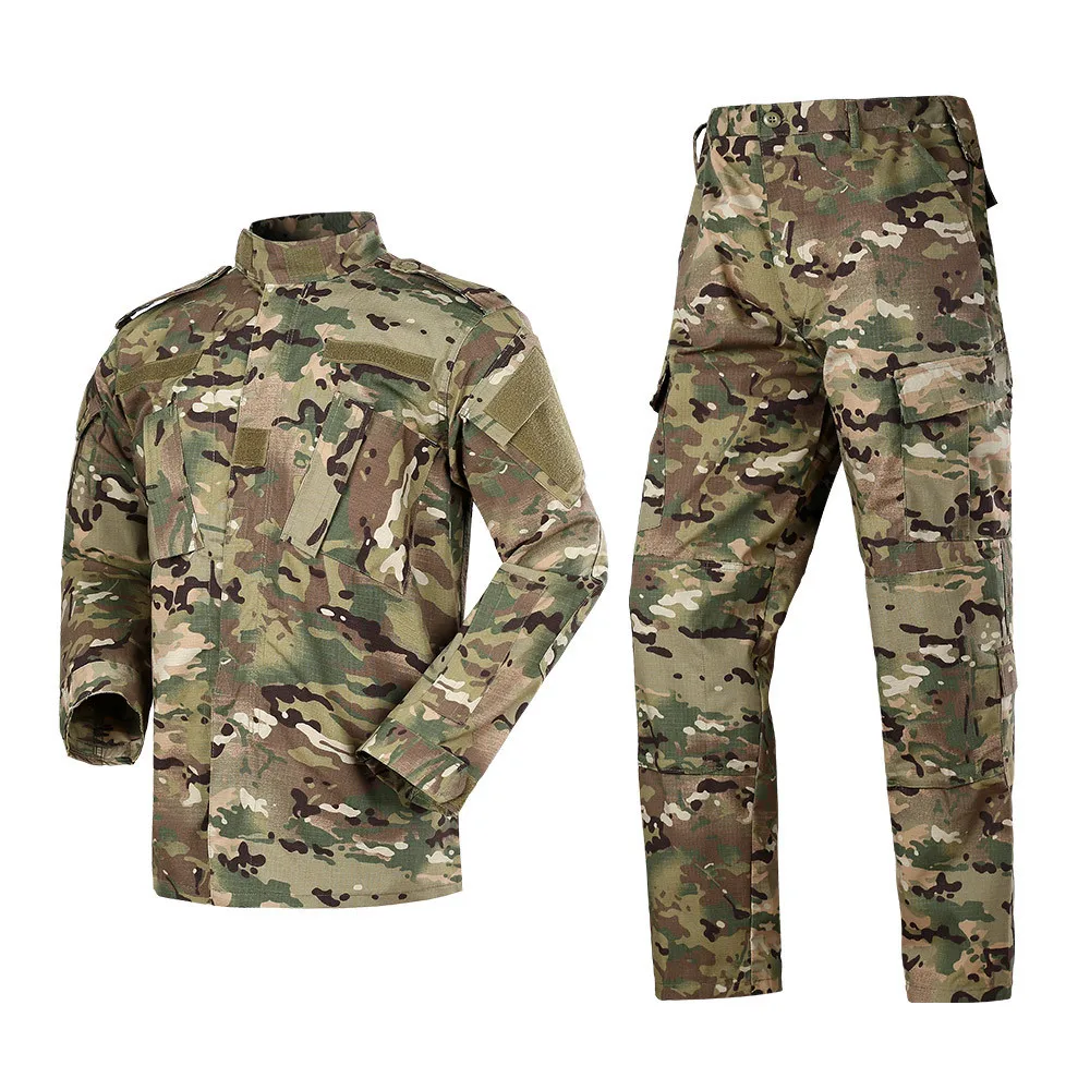 

Male Camouflage Combat Airsoft Sets Military Tactical Shirt + Pants Camo ACU FG Combat Uniform US Men's Multicam Suits Clothing