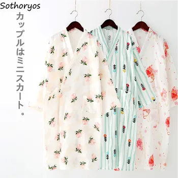 Robes Women Elegant Trendy Lovely Loose Bathrobe Japanese Printed Kimono Robe Simple Daily Sleepwear Womens Breathable Student
Robes Women Elegant Trendy Lovely Loose Bathrobe Japanese Printed Kimono Robe Simple Daily Sleepwear Womens Breathable Student
