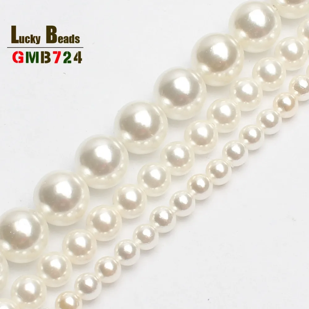 Natural A+ white beads shell pearl Round Loose beads ball For Jewelry Making DIY Bracelet Necklace 15 inches 6/8/10/12 mm
Natural A+ white beads shell pearl Round Loose beads ball For Jewelry Making DIY Bracelet Necklace 15 inches 6/8/10/12 mm