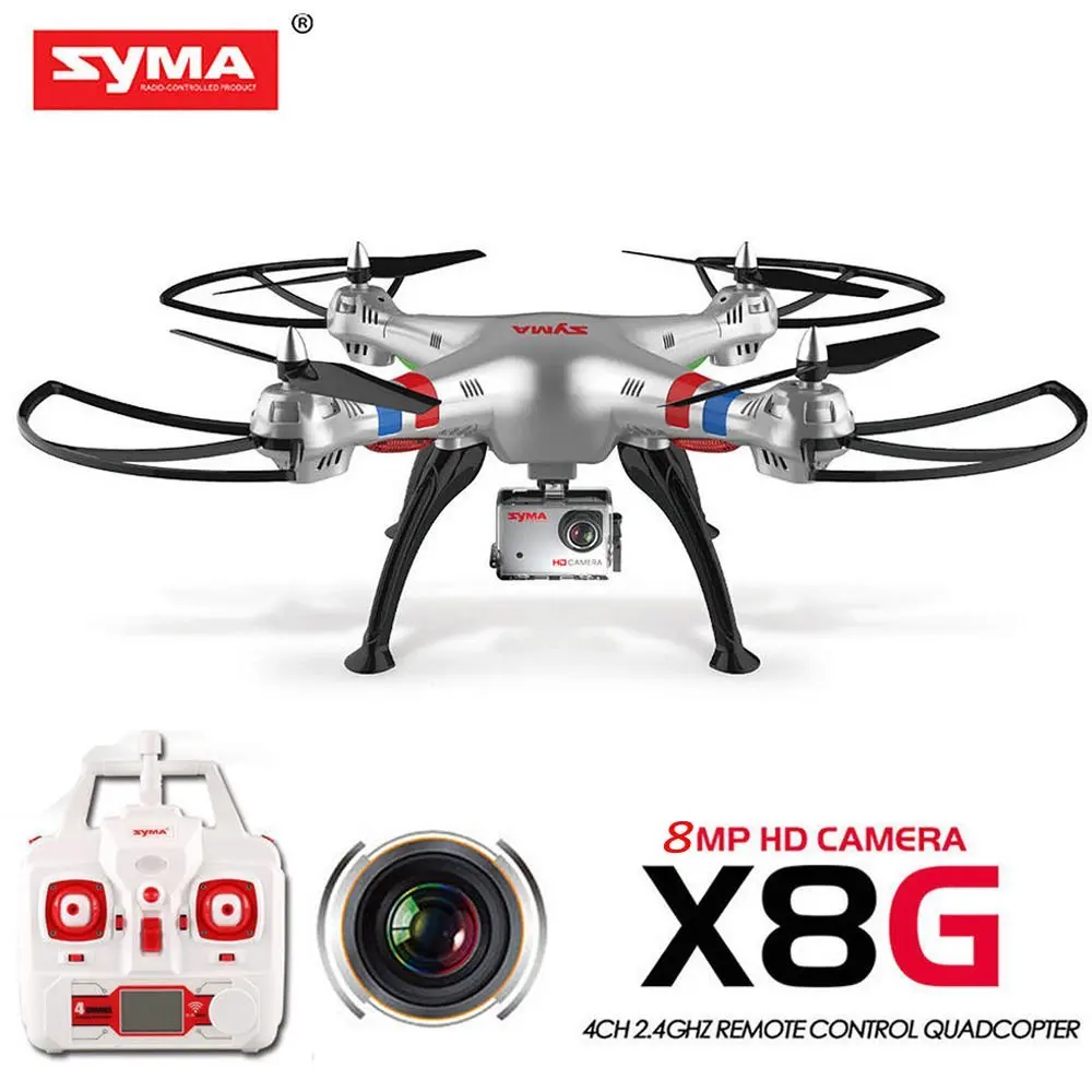 

Syma X8G 2.4G 4ch 6 Axis Venture with 8MP 1080P Wide Angle Camera RC Quadcopter RTF RC Helicopter