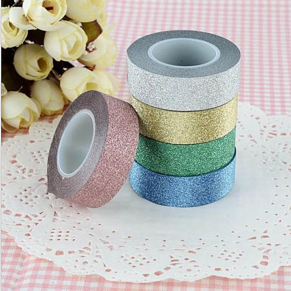 15mm*10m Glitter Washi Tape Set Japanese Stationery Scrapbooking Decorative Tapes Adhesive Tape Kawai Adesiva Decorativa
15mm*10m Glitter Washi Tape Set Japanese Stationery Scrapbooking Decorative Tapes Adhesive Tape Kawai Adesiva Decorativa