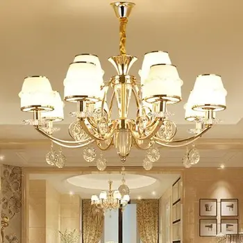 Modern Gold Metal Led Pendant Chandelier Lights Living Room Crystal Led Chandeliers Lighting Dining Room Hanging Lamp Fixtures
Modern Gold Metal Led Pendant Chandelier Lights Living Room Crystal Led Chandeliers Lighting Dining Room Hanging Lamp Fixtures