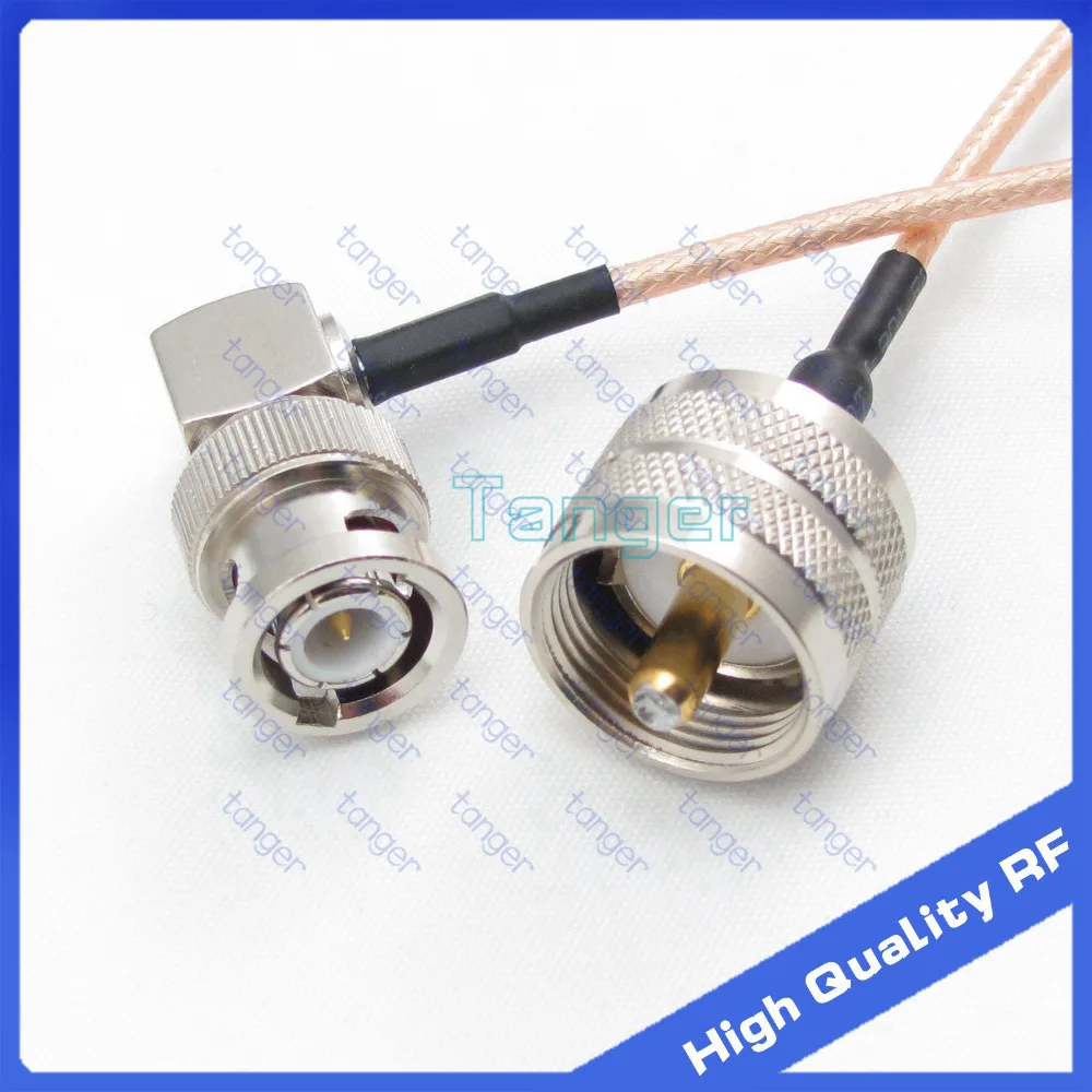 BNC male plug right angle to UHF male plug PL259 straight 20cm 8inch RG316 RF Coaxial Pigtail Low Loss cable High Quality
BNC male plug right angle to UHF male plug PL259 straight 20cm 8inch RG316 RF Coaxial Pigtail Low Loss cable High Quality