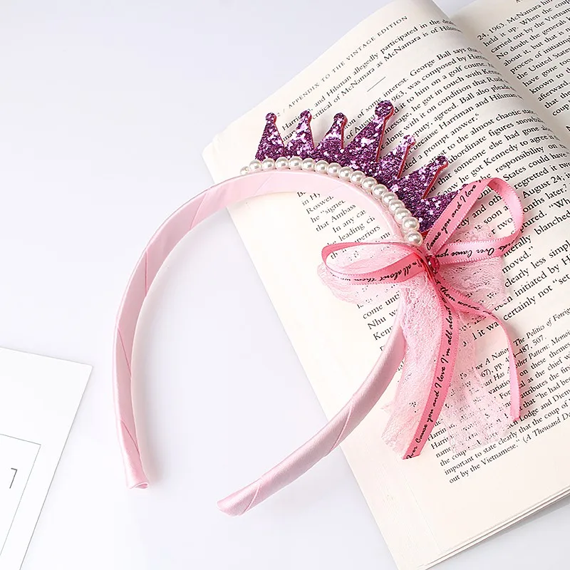 M MISM Girls Crown Pearl Ribbon Hair Bands Lace Bowknot Tiara Hair Accessories Princess Sequin Shining Party Birthday Hair Hoop
M MISM Girls Crown Pearl Ribbon Hair Bands Lace Bowknot Tiara Hair Accessories Princess Sequin Shining Party Birthday Hair Hoop
