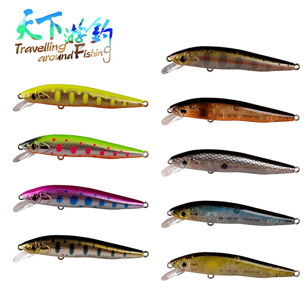 TAF 65mm 4.5g Minnow Fishing Lure ABS Plastic Balance System Suspending Lure VMC Hook Isca Artificial Hard Bait Fishing Wobblers 
TAF 65mm 4.5g Minnow Fishing Lure ABS Plastic Balance System Suspending Lure VMC Hook Isca Artificial Hard Bait Fishing Wobblers