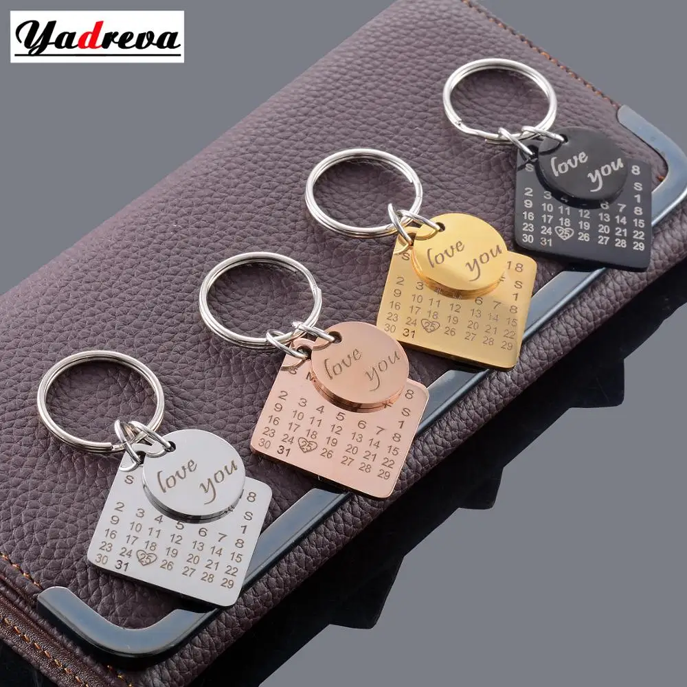 Fashion Stainless Steel Calendar Keychain Hand Carved Calendar Date Keyring Stainless Steel Private Custom
Fashion Stainless Steel Calendar Keychain Hand Carved Calendar Date Keyring Stainless Steel Private Custom