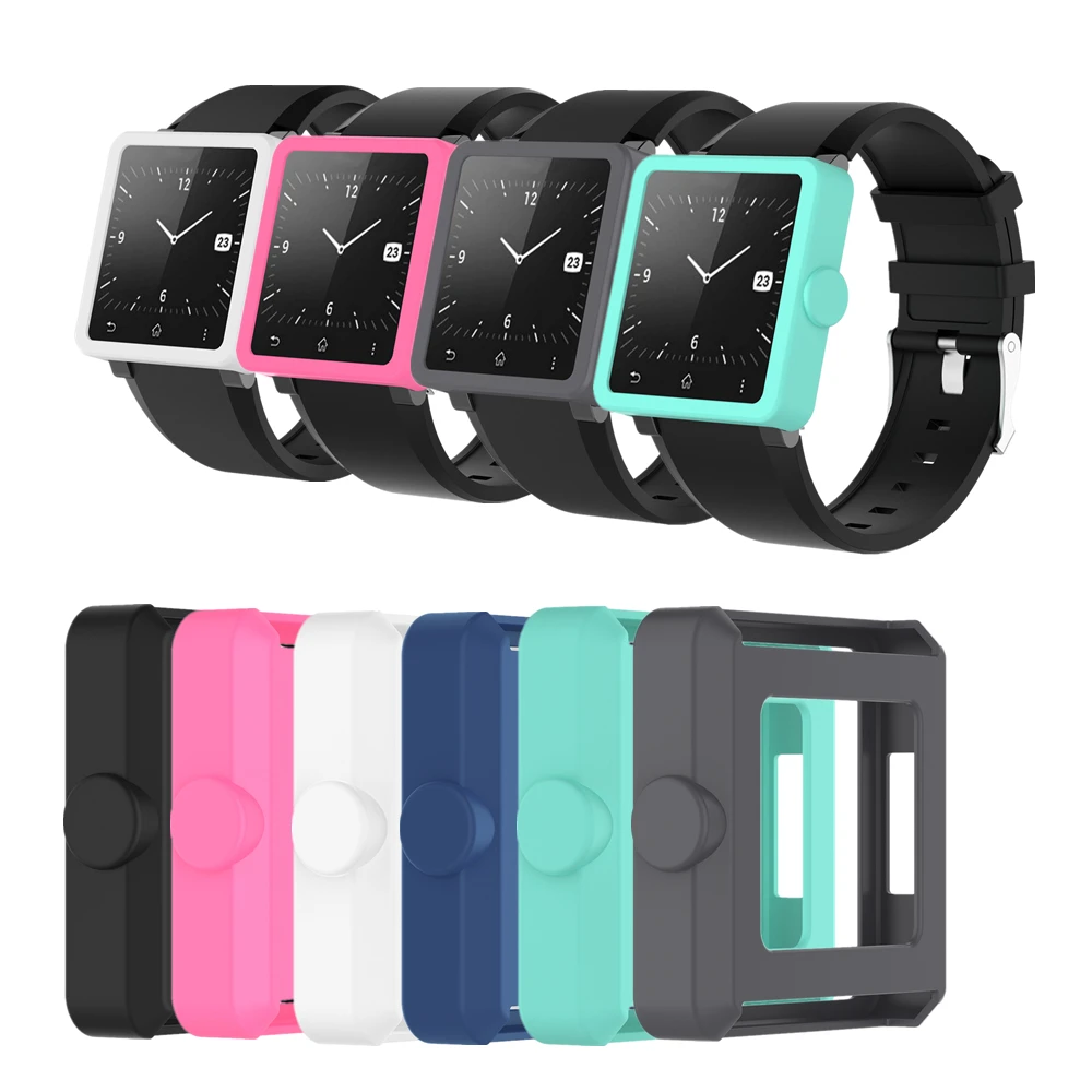 Genuine Silicone Watch Case Cover for Sony SmartWatch 2 SW2 Protective Shell Sleeve Pouch Shell Case For Sony 2 SW2 Watch
Genuine Silicone Watch Case Cover for Sony SmartWatch 2 SW2 Protective Shell Sleeve Pouch Shell Case For Sony 2 SW2 Watch