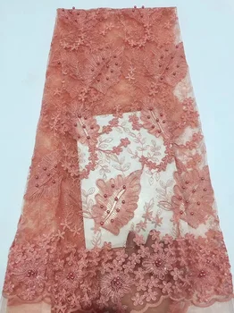 Beautiful Peach Color High Quality Nigerian Lace Fabrics For Wedding 2019 Latest African French Lace Fabric with Beaded Z11
Beautiful Peach Color High Quality Nigerian Lace Fabrics For Wedding 2019 Latest African French Lace Fabric with Beaded Z11