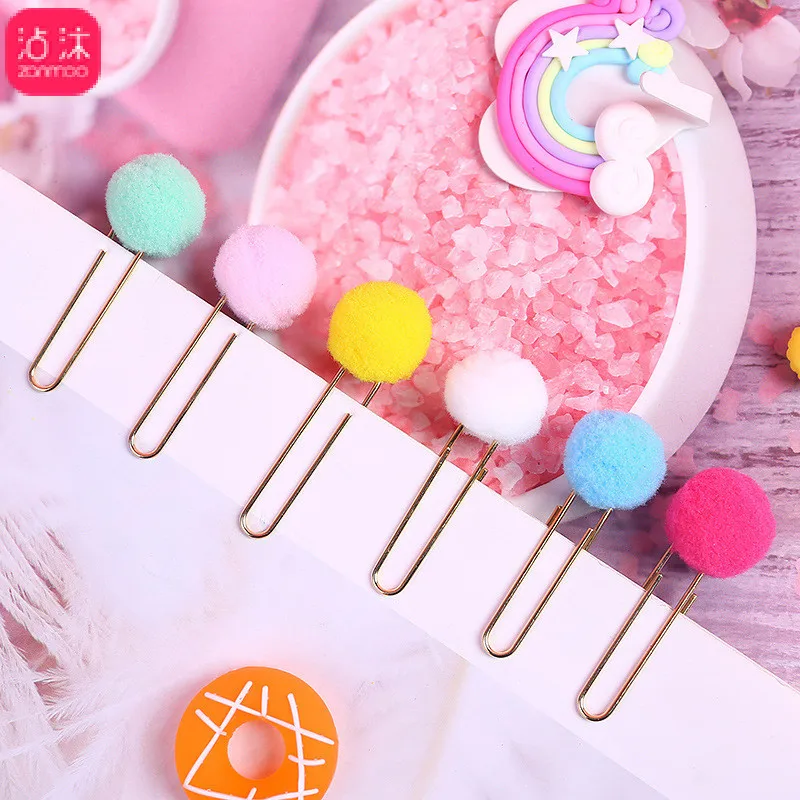 5 Pcs/lot Cute Hairball Rose Gold Cilp Modelling Paper Clips Fashion Business Office Lady Style Office Stationery Set
5 Pcs/lot Cute Hairball Rose Gold Cilp Modelling Paper Clips Fashion Business Office Lady Style Office Stationery Set