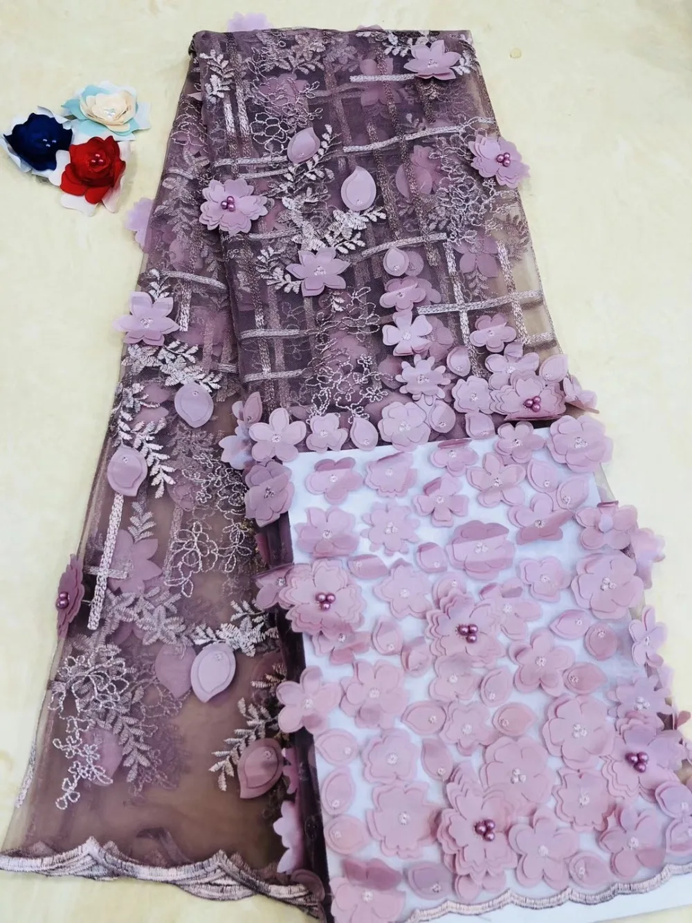 New French chiffon lace fabric embroidery, African lace beautiful 3D floral fabric, Nigerian dress lace fabric 5 yards
New French chiffon lace fabric embroidery, African lace beautiful 3D floral fabric, Nigerian dress lace fabric 5 yards