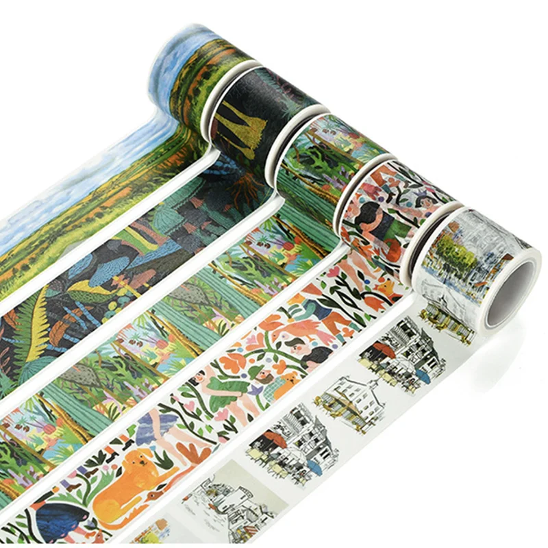 30mm Vintage Landscape Van Gogh Paper Masking Tape Creative DIY Diary Home Decorative Adhesive Washi Tape Kawaii Stationery
30mm Vintage Landscape Van Gogh Paper Masking Tape Creative DIY Diary Home Decorative Adhesive Washi Tape Kawaii Stationery