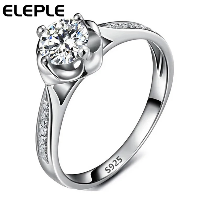 Eleple Classic Anniversary Rose-shaped Rings For Women Gifts White Gold Color AAA+ Cubic Zirconia Fashion Jewelry LSR074
Eleple Classic Anniversary Rose-shaped Rings For Women Gifts White Gold Color AAA+ Cubic Zirconia Fashion Jewelry LSR074
