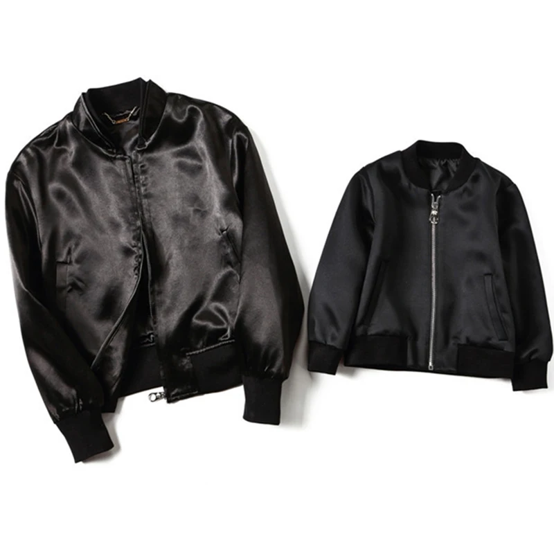 Fashion Mother and Daughter Clothes Girls Baseball Jacket Kids Zipper Outerwear Black European Style Casual High Quality
Fashion Mother and Daughter Clothes Girls Baseball Jacket Kids Zipper Outerwear Black European Style Casual High Quality