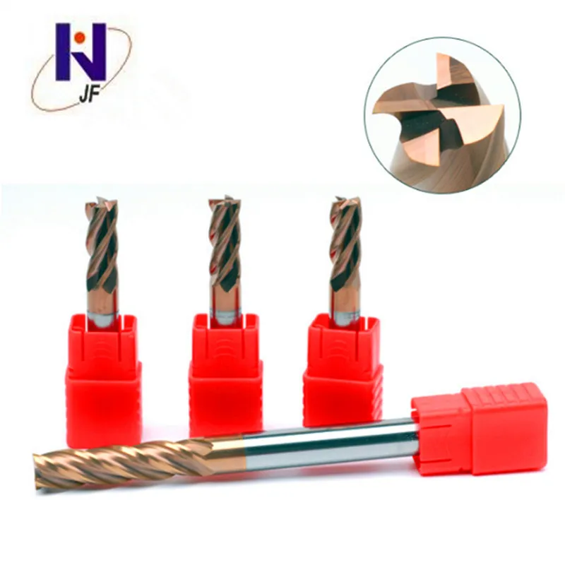 JF 10pcs/set D5*25*D5*75*4T HRC58 Solid carbide 4 flute flattened end mills with straight shank milling cutter TiSiN Coated
JF 10pcs/set D5*25*D5*75*4T HRC58 Solid carbide 4 flute flattened end mills with straight shank milling cutter TiSiN Coated