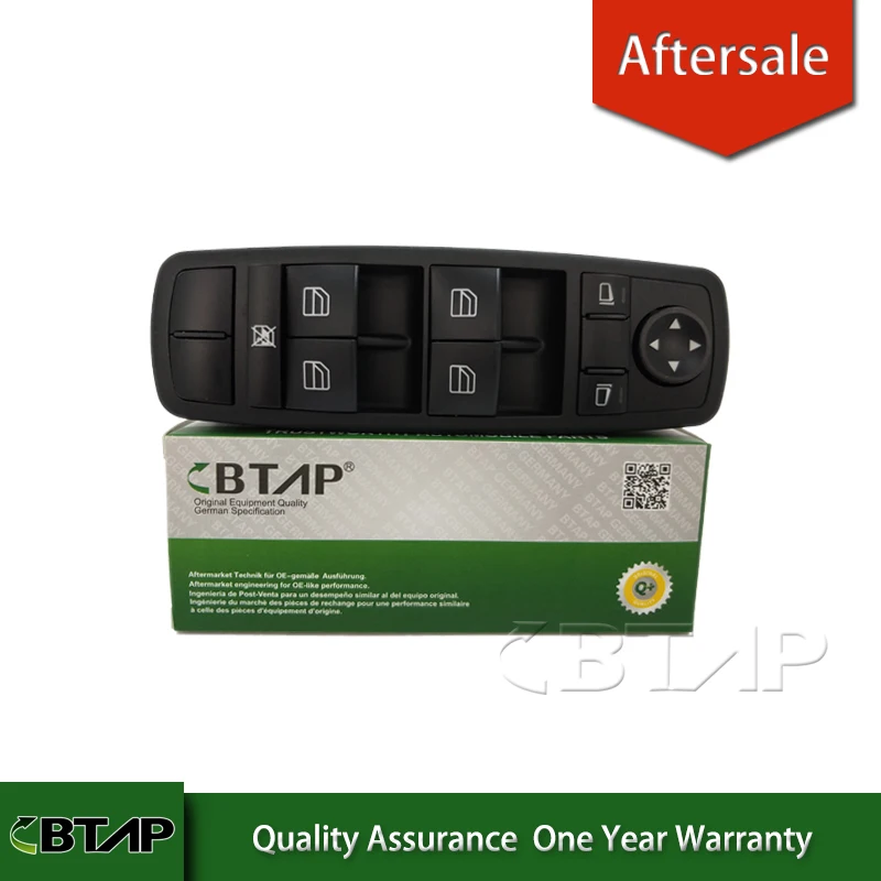 BTAP Power Window Switch For Mercedes-Benz ML320 ML350 ML430 ML63 AMG 2518300090 A2518300090 2518200110 A2518200110 Front Left
BTAP Power Window Switch For Mercedes-Benz ML320 ML350 ML430 ML63 AMG 2518300090 A2518300090 2518200110 A2518200110 Front Left