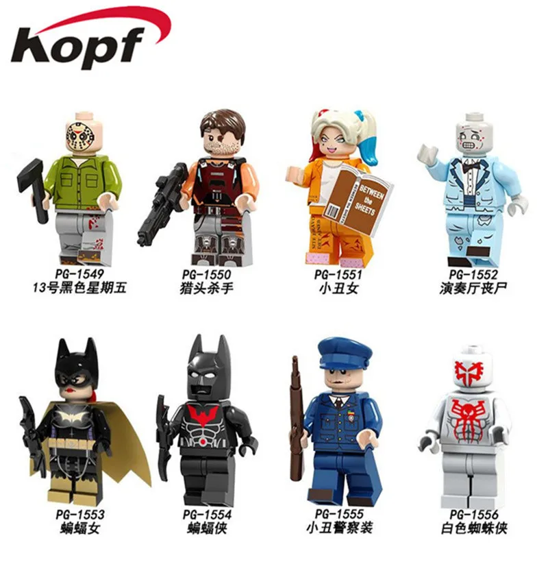 PG8143 Single Sale Super Heroes Building Blocks Headhunter Killer Harley Quinn Concert Hall Zonbie Bricks Doll For Children Toys
PG8143 Single Sale Super Heroes Building Blocks Headhunter Killer Harley Quinn Concert Hall Zonbie Bricks Doll For Children Toys
