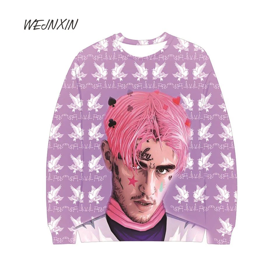 WEJNXIN Cool Lil Peep 3D Print Capless Hoodies Women Unisex Sweatshirt Lil Peep Men O-Neck Hip Hop Big Size Funny 3D Streetwear
WEJNXIN Cool Lil Peep 3D Print Capless Hoodies Women Unisex Sweatshirt Lil Peep Men O-Neck Hip Hop Big Size Funny 3D Streetwear