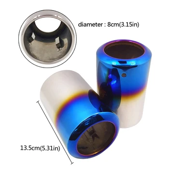 For Mazda Atenza CX-5 Car Auto Exhaust Muffler Tip Stainless Steel Pipe Chrome Trim Modified Car Rear Tail Throat Liner
For Mazda Atenza CX-5 Car Auto Exhaust Muffler Tip Stainless Steel Pipe Chrome Trim Modified Car Rear Tail Throat Liner
