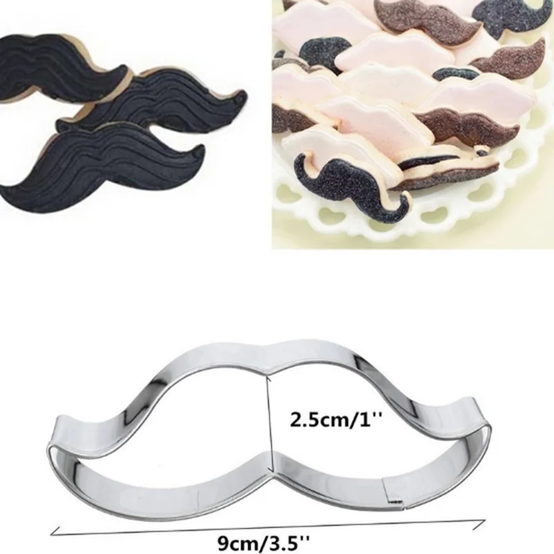 1PC Stainless Steel Cake Mould Beard Mustache Shaped Pastry Cookie Cutter Cake Biscuit Baking Tool Mold Bakeware Tools
1PC Stainless Steel Cake Mould Beard Mustache Shaped Pastry Cookie Cutter Cake Biscuit Baking Tool Mold Bakeware Tools